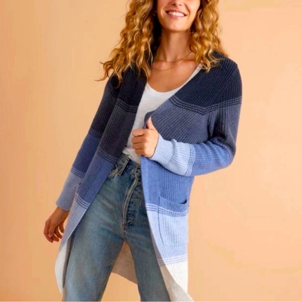 Marine Layer Cabin Cardigan Blue Ombre